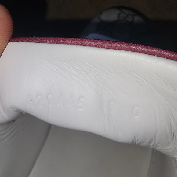 Gucci Men's Red and Blue Sneakers - Picture 7 of 8